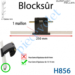 H856 Verrou Automatique Blocksûr de 1 Maillon pour Lame 13-14 mm d'épaisseur