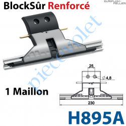 H895A Verrou Automatique Blocksûr Renforcé de 1 Maillon pour Lame 13-14 mm d'épaisseur