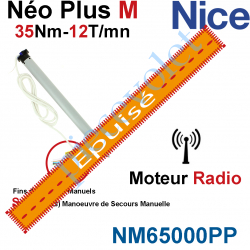 NM65000PP Moteur NéoPlus M 35/12 Radio 433,92MHz Rolling Code M 50 sans Mds