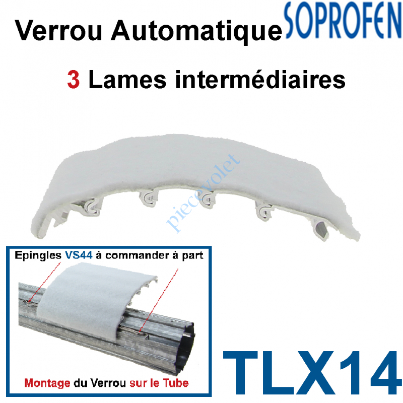 TLX14 Verrou Automatique Soprofen Tasseur de Lames Avec 3 Lames Intermédiaires en Aluminium Brut Avec Feutrine