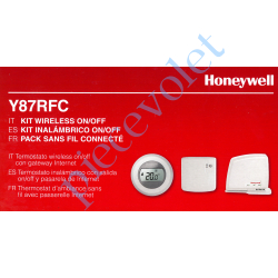 Y87RFC2066 Pack Y87RFC Connecté comprenant:1 Thermostat à Affichage Digital 1 Passerelle de Communication Honeywell et 1 Boîtier