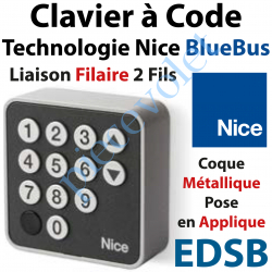 Clavier à code 12 touches en Applique Nice BlueBus