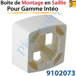 Boîtier de Montage en Saillie de 43,5 mm Coloris Blanc...