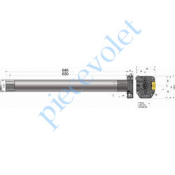 Somfy - Moteur Somfy LT60 Orion S 55/17 - 1161011 - Volet roulant