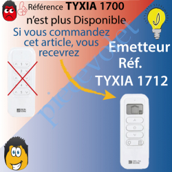 Emetteur Nomade Delta Dore Tyxia 1700 X3D Blanc Avec...