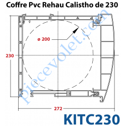 Coffre Rehau Calistho 4 Faces (4 Eléments) de Section Ht...