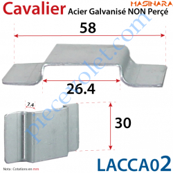 Cavalier Acier Galvanisé Non Percé Laisse un Passage de...
