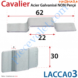 Cavalier Acier Galvanisé Non Percé Laisse un Passage de...