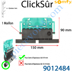 Verrou Automatique Clicksûr de 1 Maillon pour lame 8-9 mm
