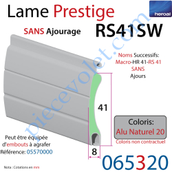 Lame Alu Double Paroi Injectée de Mousse de Polyuréthane...