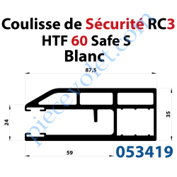 Coulisse de Sécurité Profonde Renforcée 87,5x35x87,5 Sans...