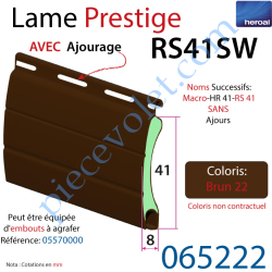 Lame Alu Double Paroi Injectée de Mousse de Polyuréthane...