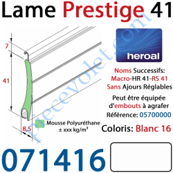 Lame Alu Double Paroi Injectée de Mousse Polyuréthane...