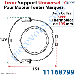 Tiroir Support Universel pour Moteur Toutes Marques pour...