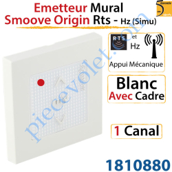 Emetteur Mural Smoove Origin Rts Blanc Avec Cadre