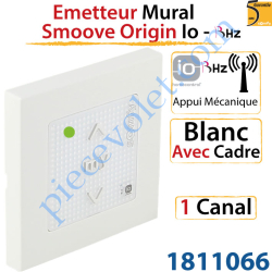 Emetteur Mural Smoove Origin io Blanc Avec Cadre Blanc