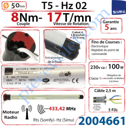 Moteur Simu Radio Hz02 8/17 T5