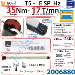 Moteur Radio E SP Hz 35/17 T5 sans Mds