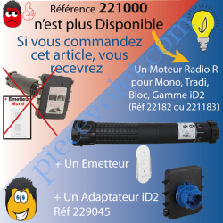 Moteur Bubendorff Radio CI2 10 Nm sans Mds et son...