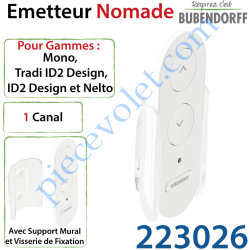 Emetteur Supplémentaire Nomade 3 Boutons Bubendorff ID2 1...