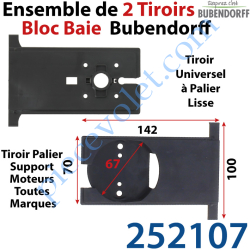 Ensemble de 2 Tiroirs: Palier Support pour Moteur Toutes...