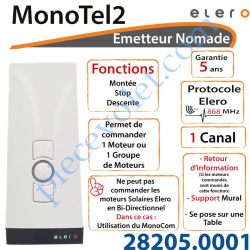 Emetteur Nomade MonoTel 2 Avec Retour d'informations...