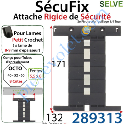 Attache Rigide SécuFix pour Lame 8-9 mm d'épaisseur Avec...