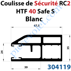 Coulisse de Sécurité Renforcée 68x35x68 Sans Aile Avec...