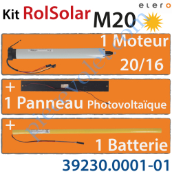 Kit RolSolar M20-868 SH DC Constitué: 1 Moteur 20/16 12v...