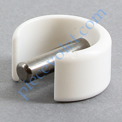 Clips de Blocage en Plast Blanc Avec Goupille Cylindrique...