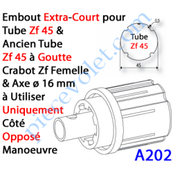 Embout Extra Court Zf 45 (Compatible avec l'Ancien Tube...