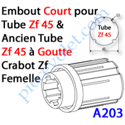 Embout Court Zf 45 (Compatible avec l'Ancien Tube Zf45 à...