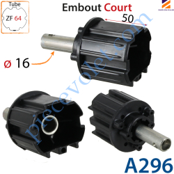 Embout Court Zf 64 à Crabot Zf Femelle Axe ø 16 mm Mâle...