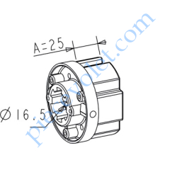 Embout Zf 64 à Crabot Zf Femelle Percé ø 16 mm Femelle...