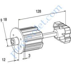 Tandem Zf 64 à Téton ø 18 mm Mâle