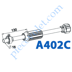 Tandem Octo 40 Axe Longueur 320 mm ø 16 mm Mâle Réglable...