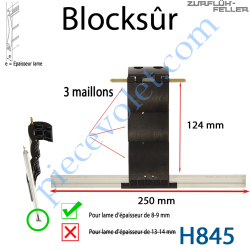 Verrou Automatique Blocksûr de 3 Maillons pour Lame 8-9...