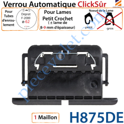 Verrou Automatique Clicksûr de 1 Maillon + Fil pour Tube...