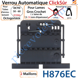 Verrou Automatique ClickSûr Octo 2 Maillons + Fil...