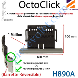 Verrou Automatique OctoClick 1 Maillon+Fil pr Tube Octo...