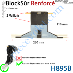 Verrou Automatique Blocksûr Renforcé de 2 Maillons pour...