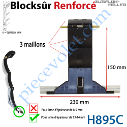 Verrou Automatique Blocksûr Renforcé de 3 Maillons pour...