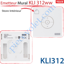 Vélux France KLI312 Emetteur Mural Radio io Kli 312 Ww pour Store Intérieur  Velux