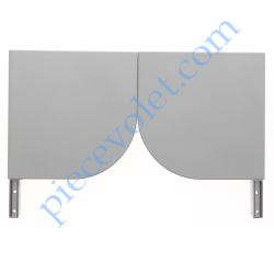 Console Aluréno 205 à Quart de Rond Laquée Gris Métallisé...
