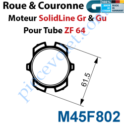 Jeu d'Adaptation pour Moteur GU45 au Tube Zf 64