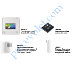 Pack Centrale d'Alarme Sans Fil MyNice Kit 7000 Touch