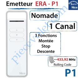 Emetteur Era-P1 Nomade 3 Fonctions 1 Canal 433,92MHz...