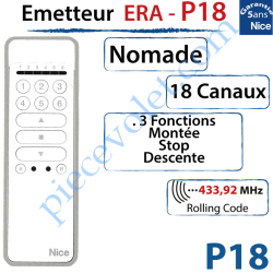 Emetteur Era-P18 Nomade 3 Fonctions 18 Canaux 433,92MHz...