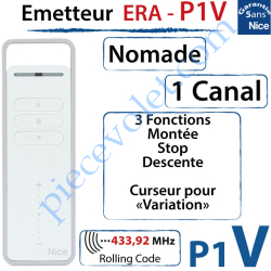 Emetteur Era-P1V Nomade 3 Fonctions Avec Curseur...