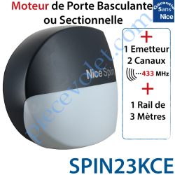 Moteur de Porte Basculante ou Sectionnelle 650Nm + Rail...